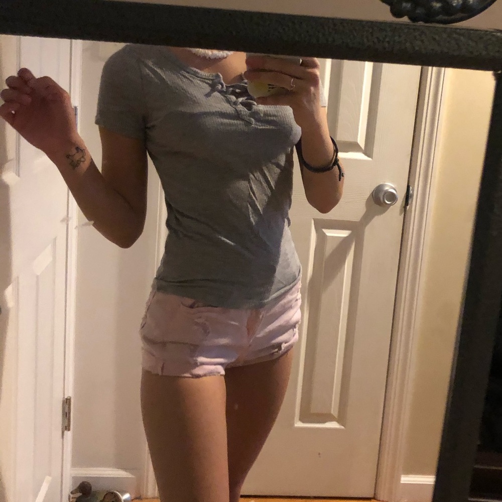 Hollister top tie up front